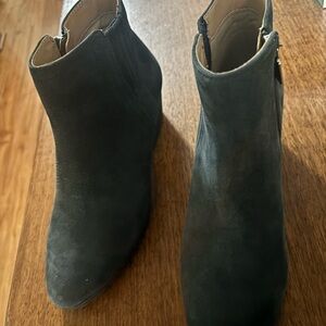 Blondo Dark Gray Ankle Booties